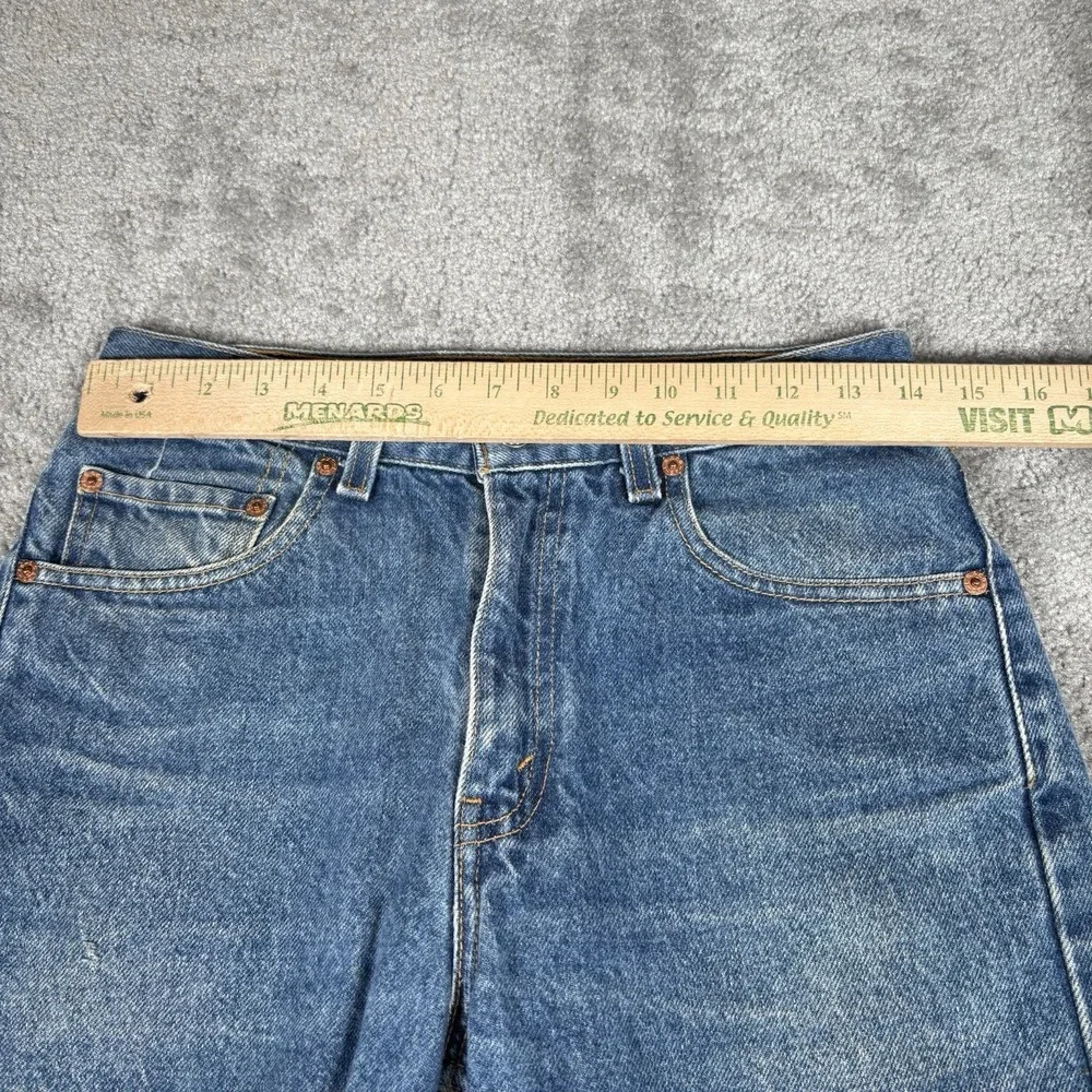 Vintage Levis 505 Jeans Regular Fit Straight Leg Blue Denim Cotton Faded 2002